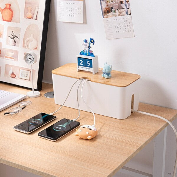 Multif Power Strip Organizer Box